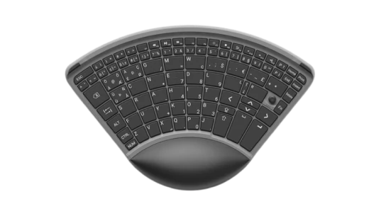 Ergonomic Wireless Keyboard - Black