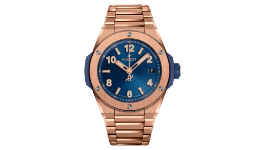 Big Bang Integrated Time Only King Gold Blue 457.OX.7180.OX
