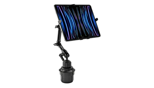 Premium Cup Holder Tablet Mount - Black