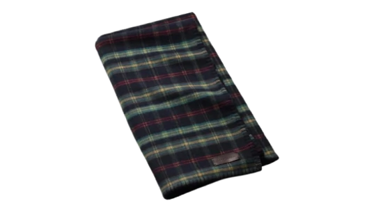 Georgia Plaid Throw - Navy Blue