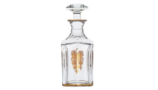 Harcourt Empire Whiskey Decanter - Clear/Gold