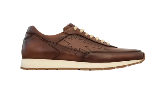 Carl Calf Leather Sneakers - Old Wood
