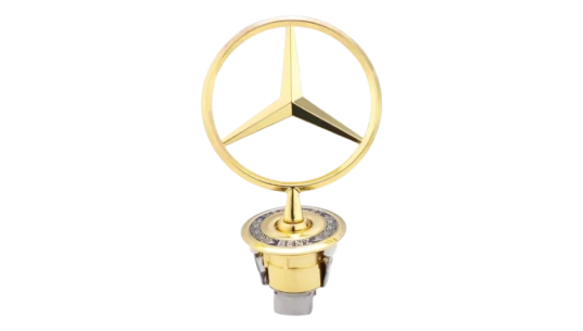 Mercedes Star Logo Hood - Gold