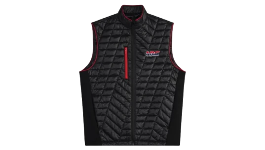 Racing the Dream Quilted Vest - Black