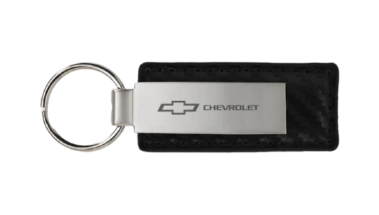 Chevrolet Carbon Metal Large Keychain