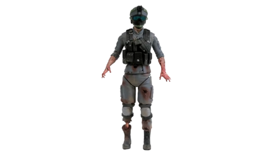 World War Z Special Forces Zombie Action Figure