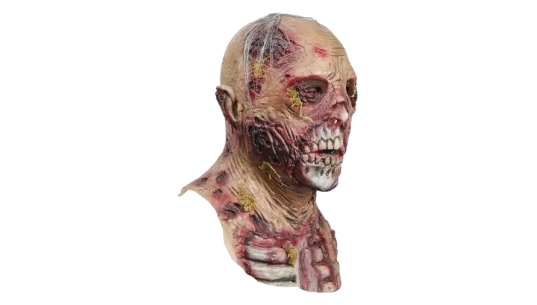 Halloween Scary Zombie Head Mask - Multicolor