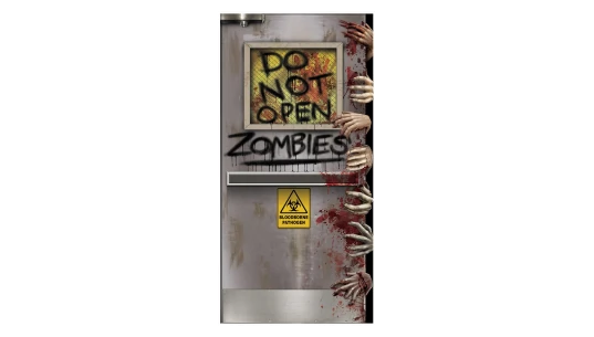Zombies Lab Door Cover - Multicolor