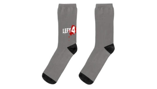 L4D 2 Logo Socks - Gray/Black