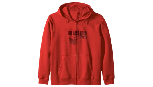 Brick Schematic Zip Hoodie - Red