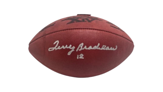 Terry Bradshaw Signed Authentic Super Bowl XIV Football