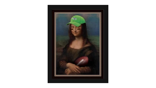 12" x 16" Mona Lisa Fan Framed Fine Art Print