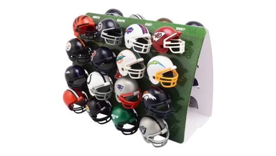 32 Piece NFL Helmet Tracker Set Gumball Size Helmets 2023