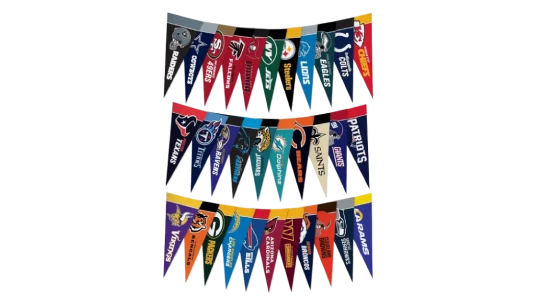 NFL Football Complete 4" x 9" Felt Mini Pennant League Set