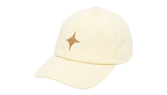 Star Print Baseball Cap - Beige