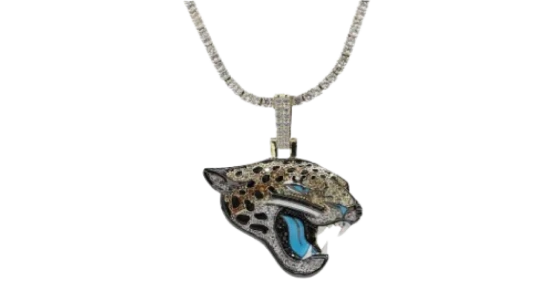 Logo Pendant & 20" Tennis Chain - 18K Yellow Gold