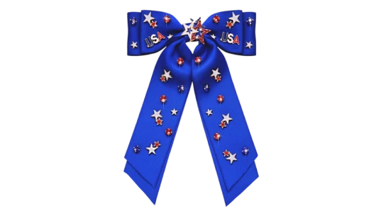 USA Patriotic Bow Clips