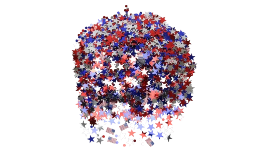 3,000-Count USA Patriotic Confetti