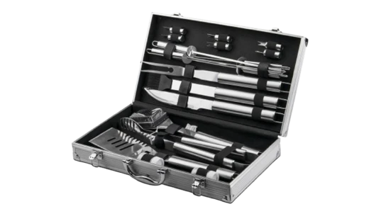 18 Pcs Stainless Steel BBQ Accessories Tool Set