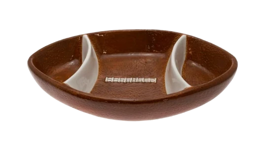 Super Bowl Chip and Dip Ceramic Serving Bowls Set