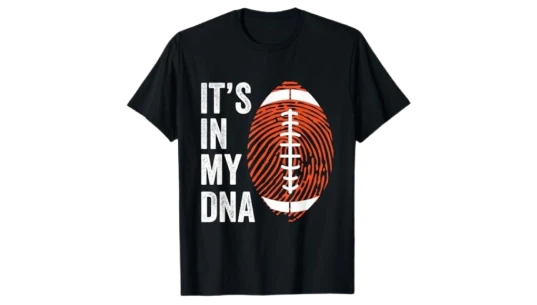 American Football It's in My DNA T-Shirt - Black