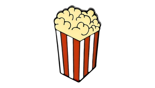 Popcorn Lapel Enamel Pin - Multicolor