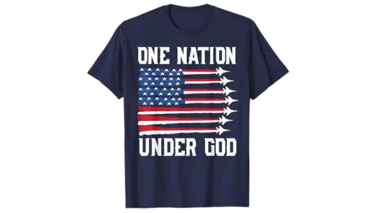 USA Fighter Jet Patriotic T-Shirt - Navy