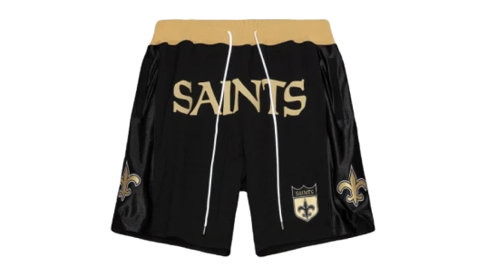 Just Don Throwbacks Shorts - Black/Gold