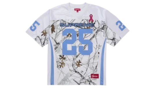 Breast Cancer Awareness Football Jersey - White