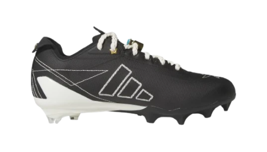 Adizero Electric II Rodeo Football Cleats - Core Black/Off White/Matte Gold