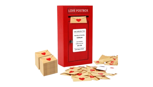 Romantic Love Postbox & Notes For Him - Multicolor