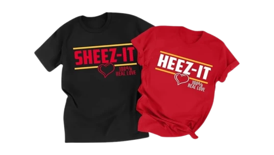 Valentines Couples Matching T-Shirt - Red/Black