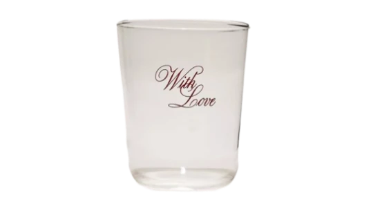 Glass Tumbler "With Love"
