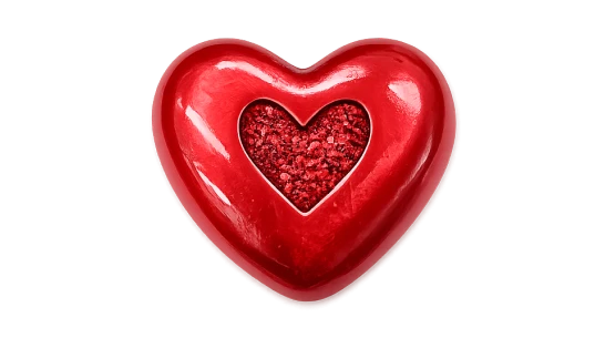 Always In My Heart Metal Pocket Token - Red