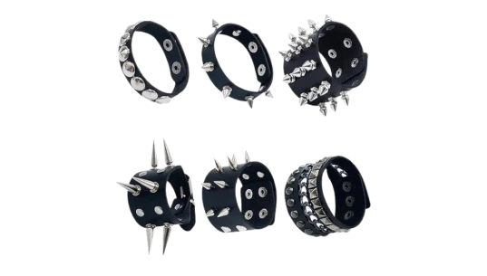 Punk Studded Bracele 6 Pieces