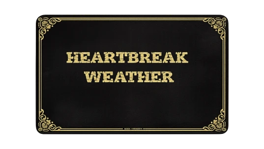 Heartbreak Weather Doormat - Black/Gold