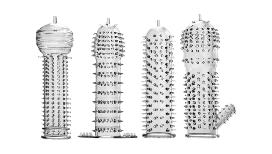 Condom Male Crystal Case 4 Pieces