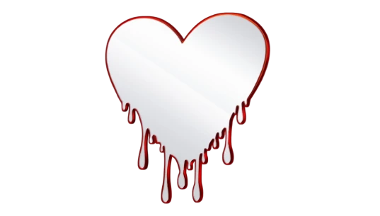 Acrylic Melting Heart Mirror Decoration