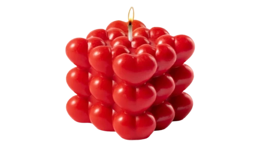 Heart Shape Candle Berry Scent