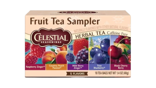 Fruit Herbal Tea Sampler 18 Tea Bags 40g - 5 Flavours
