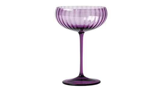 Ribbed-Detail Champagne Flute