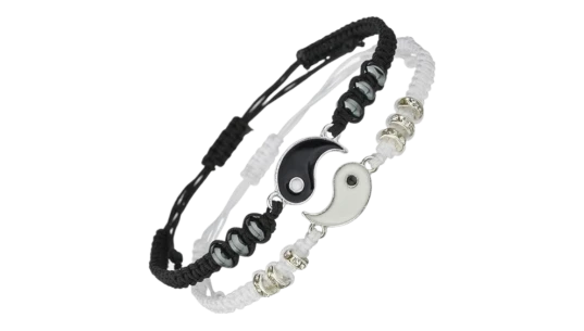 Yin Yang Adjustable Cord Bracelet