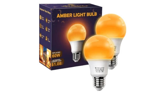 Amber Sleep Light Bulbs 60W