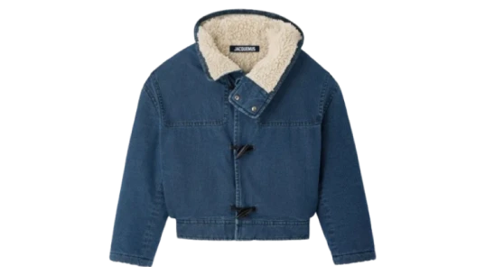 Le Duffle De-Nimes Hooded Jacket - Navy Blue