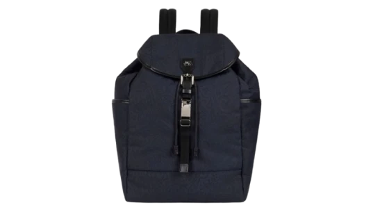 Nylon Jacquard Backpack - Black