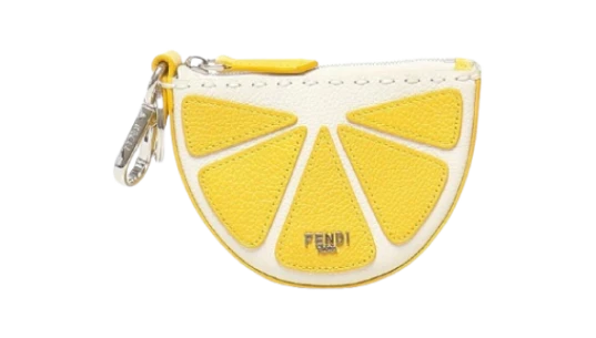 Lemon-Shaped Keyring - Pale Yellow