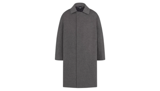 Double-Sided Virgin Wool & Cashmere Icons Coat - Gray