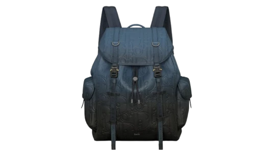 Hit the Road Backpack with Flap - Blue-Black Gradient