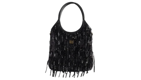 Mini Ivy Sequin-Embellishment Tote Bag - Black