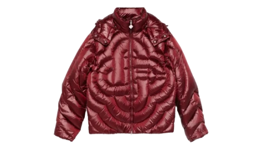 Quilted Puffer Jacket - Red